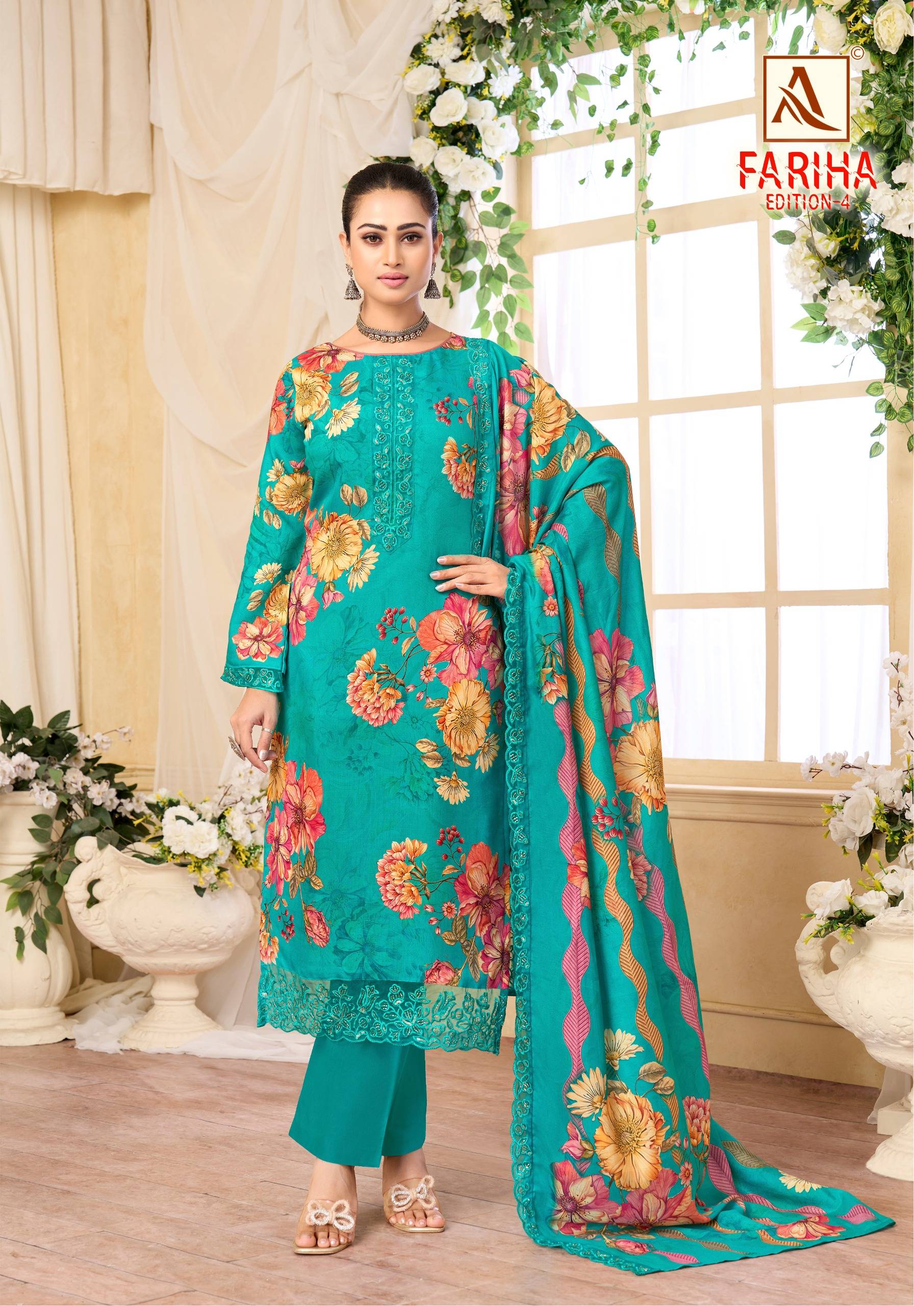 FARIHA VOL-4 By Alok Suit 01 To 08 Series Beautiful Festive Suits Stylish Colorful Fancy Casual Wear Maslin Dresses At Wholesale Price
